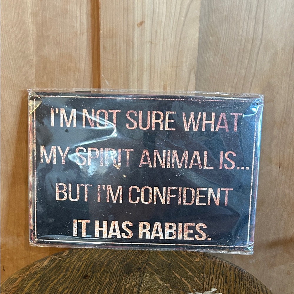 Source Unknown Black and Gold Humorous Sign